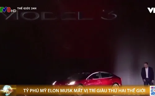 Tỷ phú Elon Musk mất vị trí giàu thứ hai thế giới