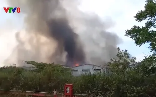 Thừa Thiên - Huế: Cháy lớn tại Khu công nghiệp Phú Bài
