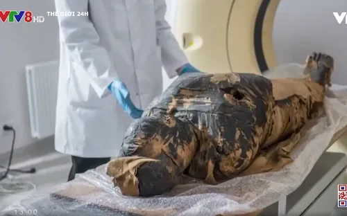Giới khảo cổ sốc khi phát hiện 1 xác ướp Ai Cập là thai phụ