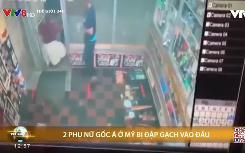 Hai phụ nữ gốc Á ở Mỹ bị đập gạch vào đầu