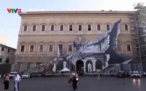 Tác phẩm tranh tường 3D độc đáo tại Italia