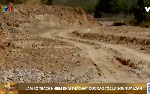 Làm rõ trách nhiệm khai thác đất dọc cao tốc La Sơn-Túy Loan