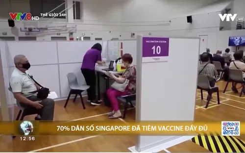 70% dân số Singapore đã tiêm đủ 2 liều vắc-xin ngừa COVID-19