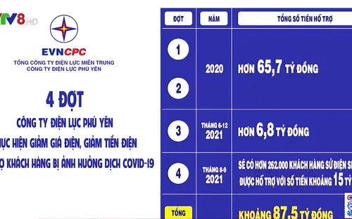 Điện lực Phú Yên: Miễn giảm tiền điện cho người dân bị ảnh hưởng dịch COVID-19