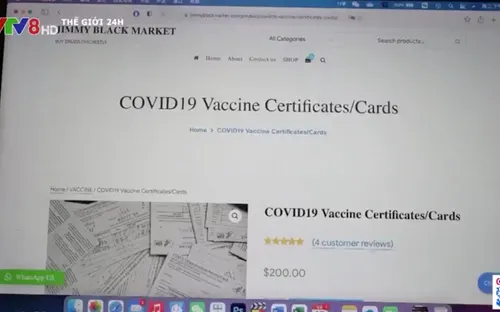 Mỹ  phát hiện nhiều giấy chứng nhận tiêm chủng giả