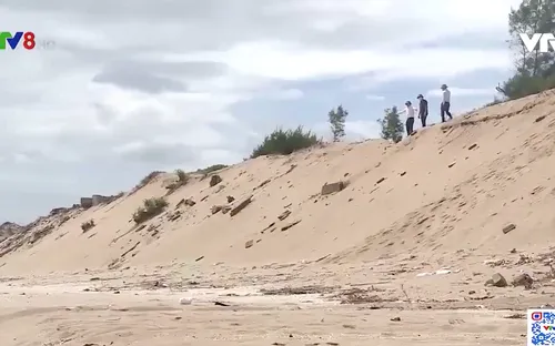 Hà Tĩnh: Sạt lở bờ biển đe dọa nhà dân