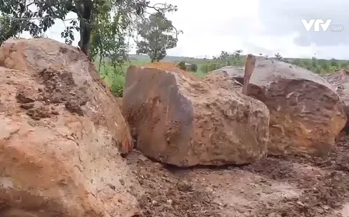 Tái diễn tình trạng khai thác đá trái phép