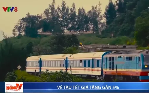 Giá vé tàu Tết tăng gần 5%