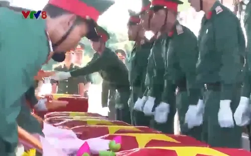 Gia Lai truy điệu và an táng 19 hài cốt liệt sĩ