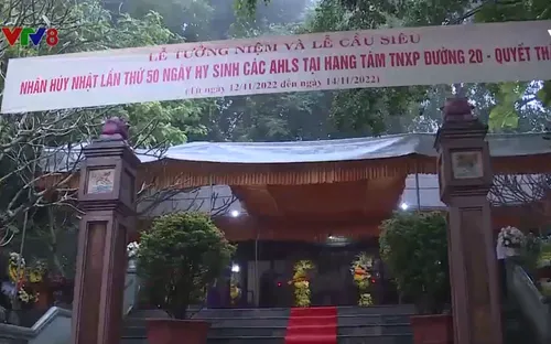 Tưởng niệm 50 năm ngày hy sinh các anh hùng liệt sĩ tại hang Tám Cô và đường 20 - Quyết Thắng