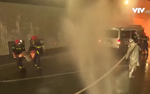 Diễn tập chữa cháy và cứu nạn cứu hộ tại hầm Hải Vân