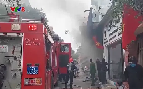 Nghệ An: Cháy quán ăn tại huyện Diễn Châu làm một người tử vong