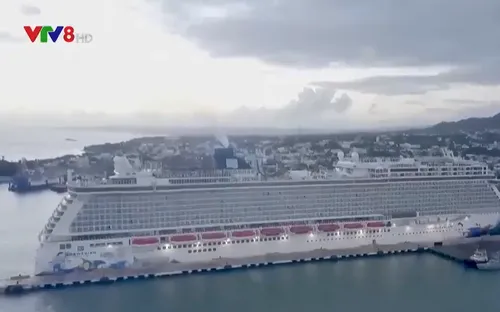 Siêu du thuyền mắc cạn ở ngoài khơi bờ biển Dominica