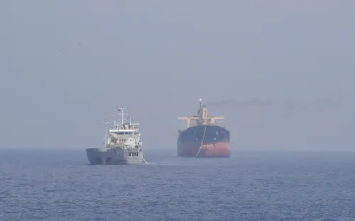 Cứu nạn tàu Pacific 07 quốc tịch Panama có nguy cơ mắc cạn