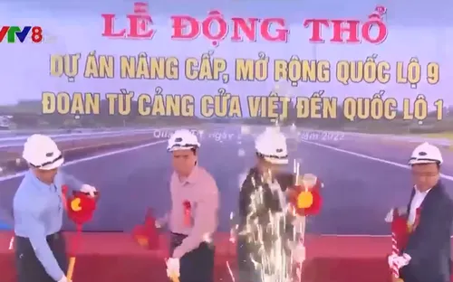 Quảng Trị tổ chức lễ động thổ dự án nâng cấp mở rộng Quốc lộ 9