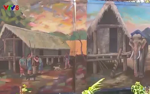 Độc đáo những con đường bích họa ở Đắk Lắk