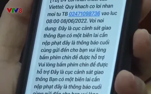 Cảnh giác với tin nhắn, cuộc gọi yêu cầu "phạt nguội" vi phạm ATGT
