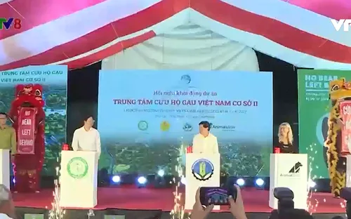 Khởi động dự án Trung tâm cứu hộ gấu Viêt Nam cơ sở II