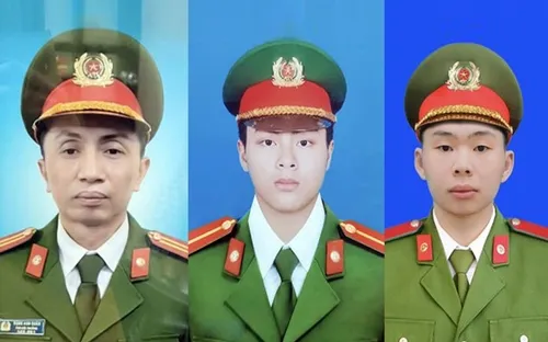 Thông tin chi tiết về Lễ tang 3 cán bộ, chiến sĩ cảnh sát PCCC đã anh dũng hy sinh