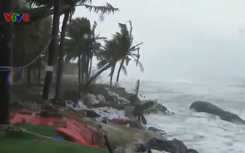 Tình trạng xói lở bờ biển miền Trung gia tăng