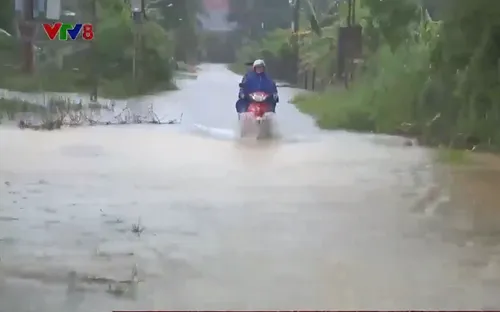 Mưa lũ gây ngập lụt nhiều khu vực dân cư ở Thanh Hoá