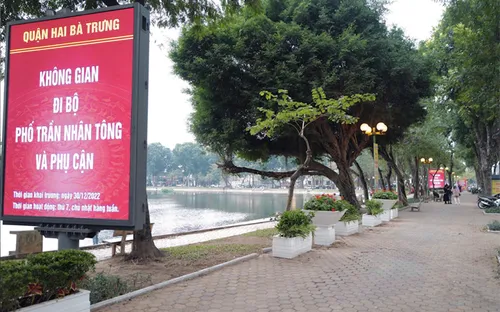 Tạm dừng hoạt động không gian đi bộ phố Trần Nhân Tông dịp Tết Quý Mão