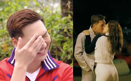 Diễn cảnh hôn Thùy Anh, Mạnh Trường phì cười khi khán giả giục “quay nhanh về bế con”