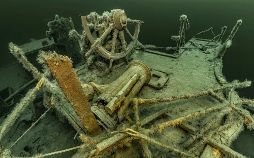 Khám phá bên trong “chiếc thuyền ma” chìm dưới đáy biển Baltic