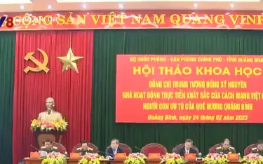 Hội thảo khoa học về Đồng chí Trung tướng Đồng Sỹ Nguyên