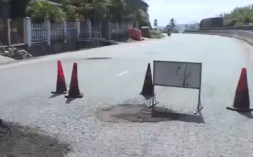 Quảng Ngãi: Sửa chữa đường Quốc lộ 1A