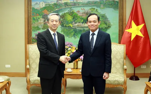 Phó Thủ tướng Trần Lưu Quang tiếp Đại sứ Trung Quốc