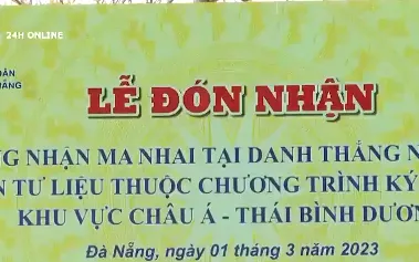Ma nhai tại Danh thắng Ngũ Hành Sơn trở thành Di sản tư liệu