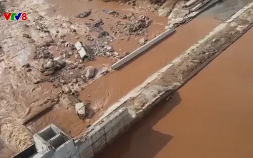 Gia Lai: Vỡ đập thủy điện Ia Glae 2