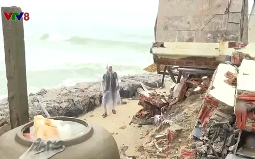 Vùng ven biển Quảng Nam sạt lở nghiêm trọng