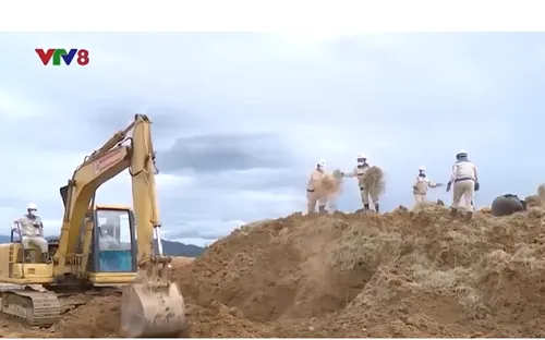 Gần 39 ngàn mét khối đất sân bay A So được xử lý dioxin