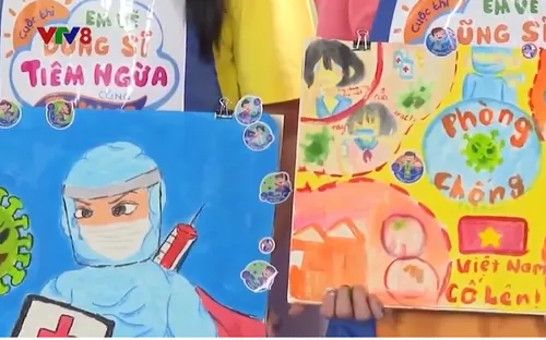 Cuộc thi "Em vẽ dũng sĩ tiêm ngừa cùng VNVC"