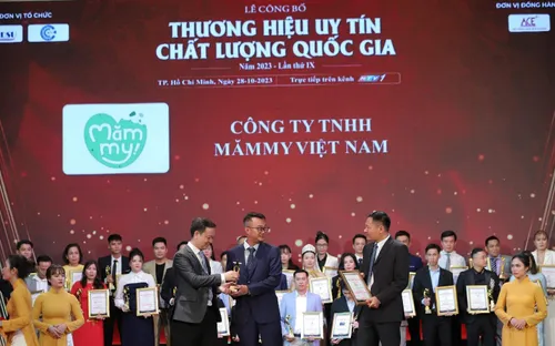 Mămmy thắng lớn tại giải thưởng Thương hiệu uy tín chất lượng Quốc gia