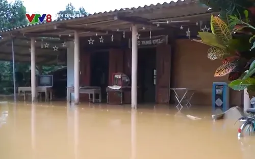 Vùng hạ du Hà Tĩnh ngập sâu