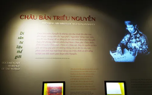 Ấn tượng không gian trưng bày “Châu bản triều Nguyễn – Ký ức một triều đại”