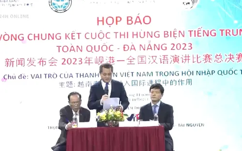Họp báo Vòng chung kết cuộc thi hùng biện tiếng Trung toàn quốc - Đà Nẵng 2023