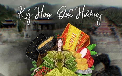 Vải thiều Thanh Hà, bánh đậu xanh Hải Dương lên sàn diễn thời trang