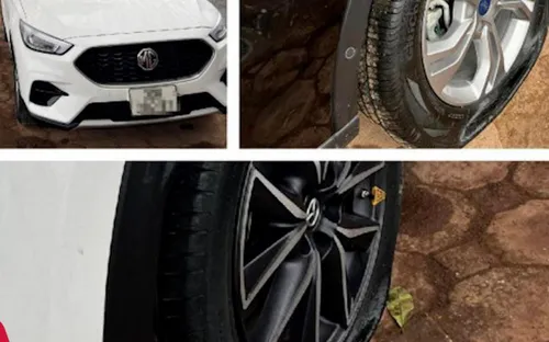 Hà Nội: Điều tra vụ hàng loạt ô tô đỗ ven hồ Linh Đàm bị chọc thủng lốp