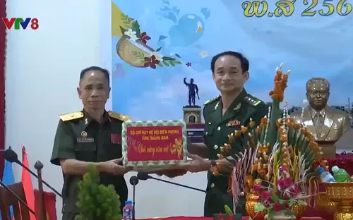 Bộ đội Biên phòng Quảng Nam chúc Tết lực lượng vũ trang tỉnh Sê Kông