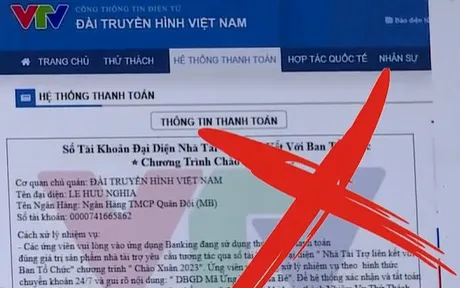 Giả mạo VTV trục lợi bất chính
