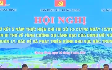 Sơ kết 5 năm công tác bảo vệ rừng khu vực Bắc Trung Bộ