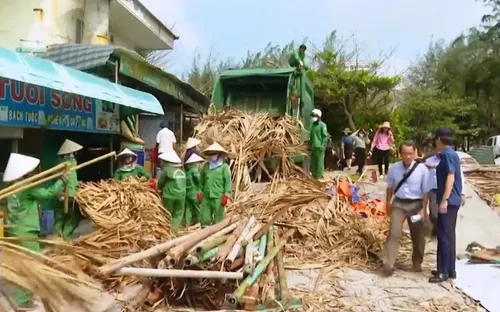Tháo dỡ công trình trái phép ở biển Vũng Tàu