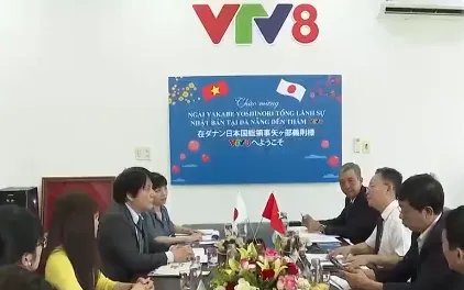 Tổng lãnh sự Nhật Bản tại Đà Nẵng thăm và làm việc với VTV8