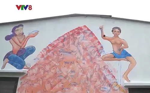 Lùm xùm quanh tranh vẽ tại làng bích họa Tam Thanh