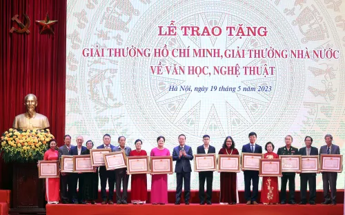 128 tác giả, đồng tác giả được trao Giải thưởng Hồ Chí Minh, Giải thưởng Nhà nước về văn học nghệ thuật