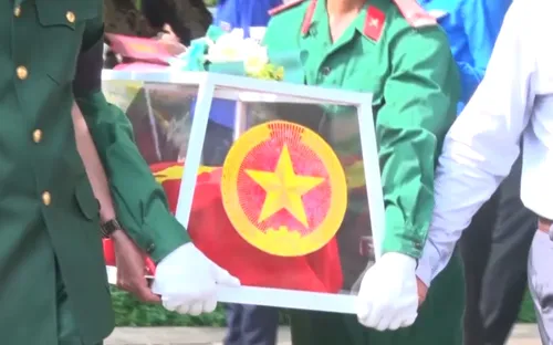 Truy điệu và an táng 22 hài cốt liệt sỹ hy sinh ở Campuchia